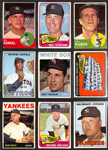 Lot of (300+) Assorted 1960s Topps Baseball Cards w. 1964 Topps Bob Gibson
