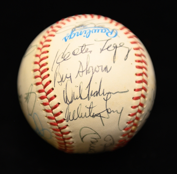 Yankees Star Signed Baseball (13 autos) w. Joe DiMaggio, Mickey Mantle, Billy Martin, Ford, Hunter, + (From Collection of Marshall Samuel) - w. Full JSA LOA