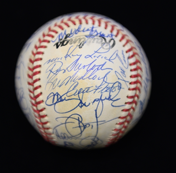 Old Timers Signed Baseball (39 Signatures) w. Curt Flood & Al Dark (JSA Auction Letter) - Marshall Samuel Collection