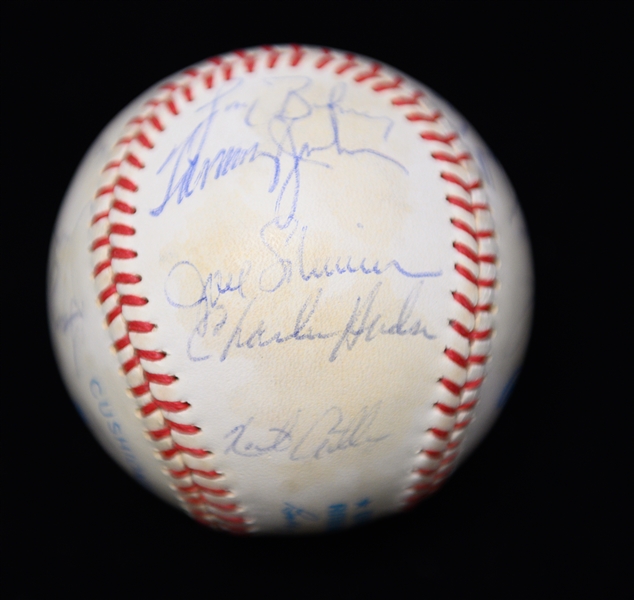 Yankees Signed Baseball (17 Signatures - Martin and Mattingly are Clubhouse) w. Dave Winfield, Tommy John, Guidry, White, + (JSA Auction Letter) - Marshall Samuel Collection