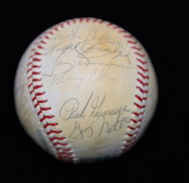 Lot of (4) Signed Baseballs From the Marshall Samuel Collection  Inc. 2 Yankees Team-Signed Baseballs w. Catfish Hunter!