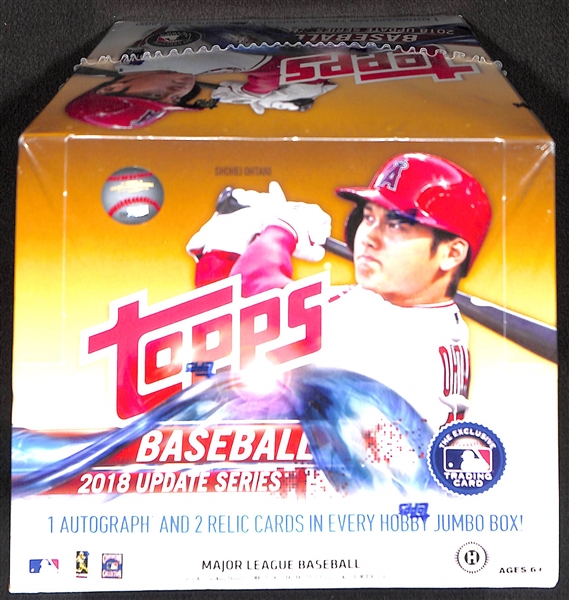 2018 Topps Update Baseball Factory Sealed Jumbo Hobby Box (Possible Acuna, Soto, Ohtani Rookie Cards)