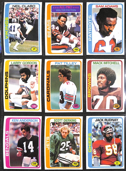 1978 Topps Football 528 Card Complete Set w/ Dorsett, Stallworth, and Dean Rookies
