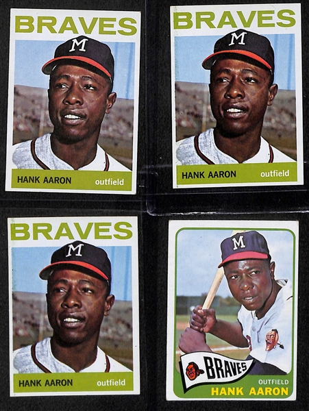 Lot of (11) 1964-67 Baseball Stars Inc. Aaron, Mays, Robinson 