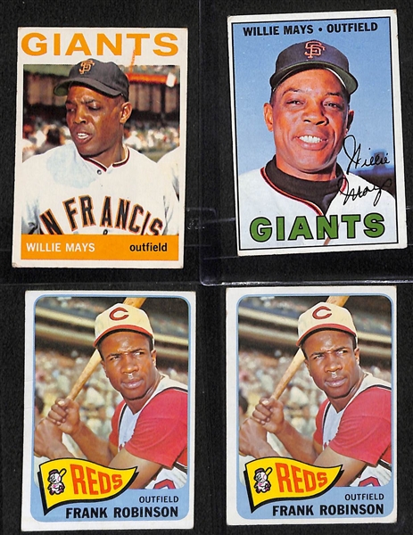 Lot of (11) 1964-67 Baseball Stars Inc. Aaron, Mays, Robinson 