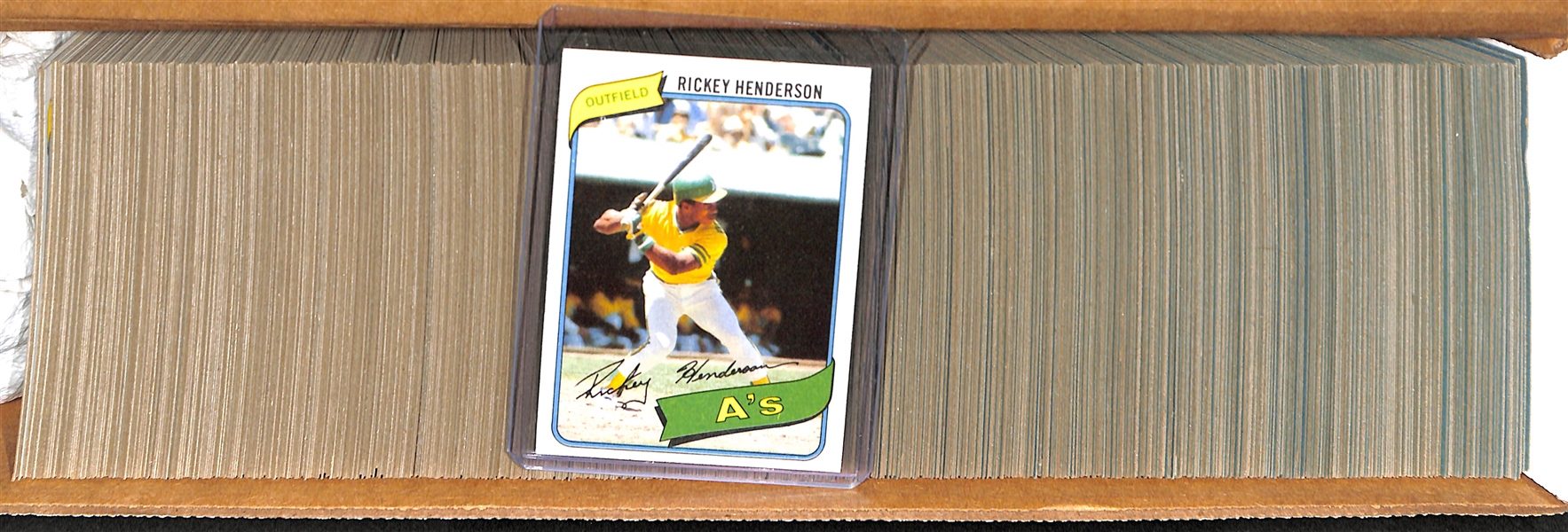 1980 Topps Baseball Complete Set of 726 Cards w. Rickey Henderson Rookie Card