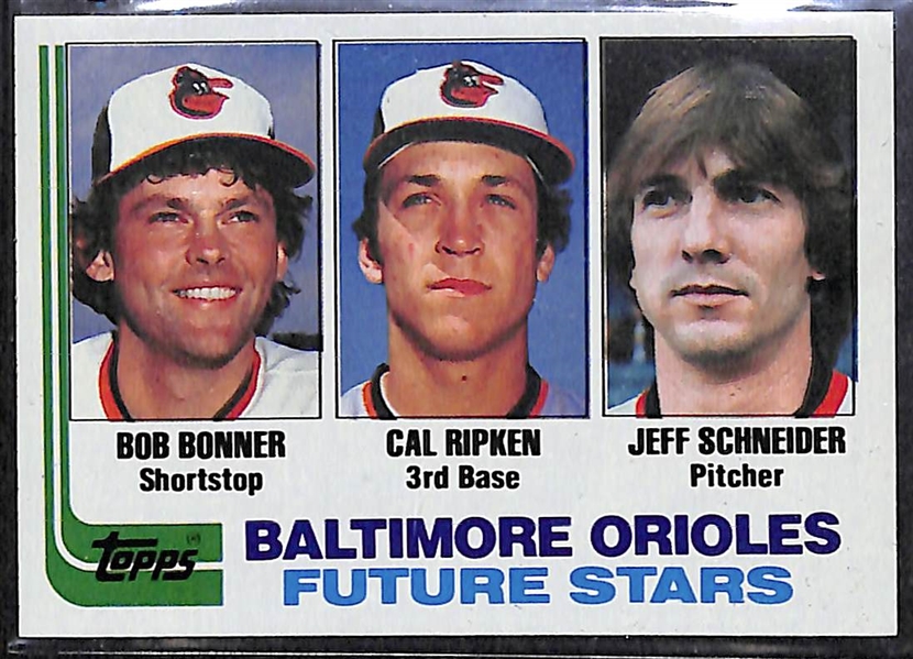 Lot of (2) Baseball Complete Sets - 1981 Fleer & 1982 Topps w. Ripken Rookie Card