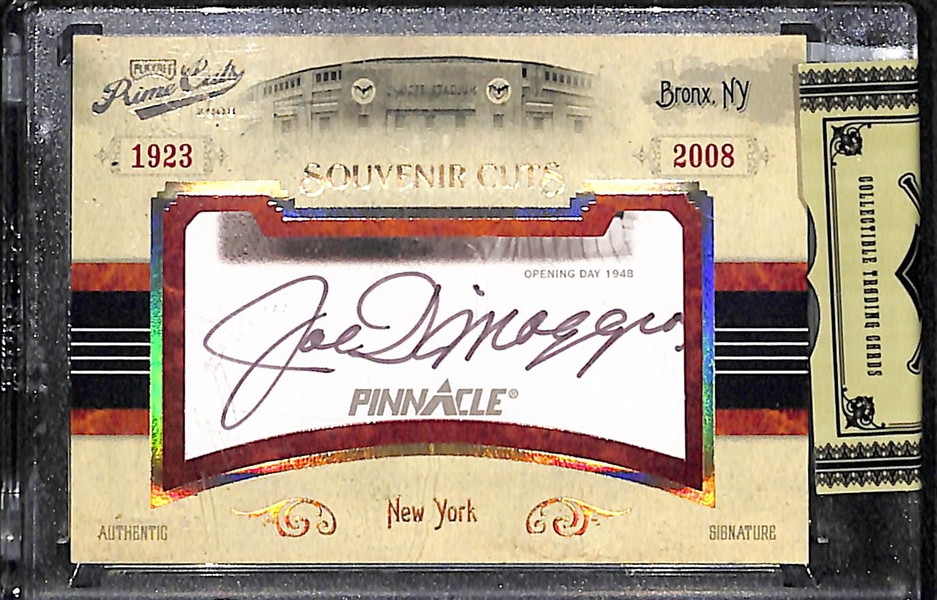 2008 Playoff Prime Cuts Joe DiMaggio Cut Autograph Baseball Card #210/250