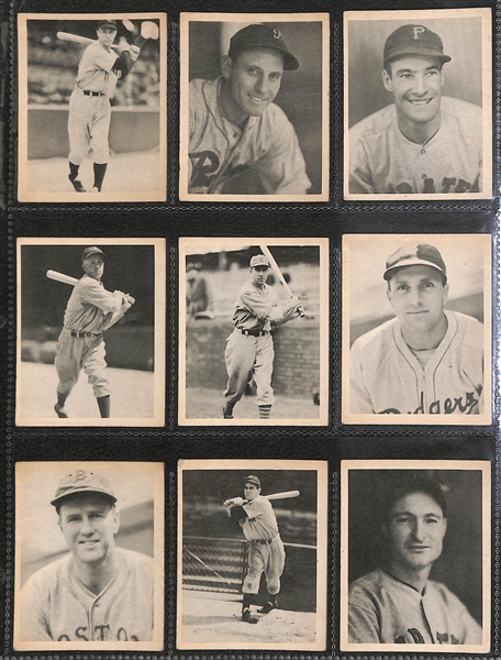 Near Complete 1939 Play Ball Set (158 of 162 Cards) - Many HOFers