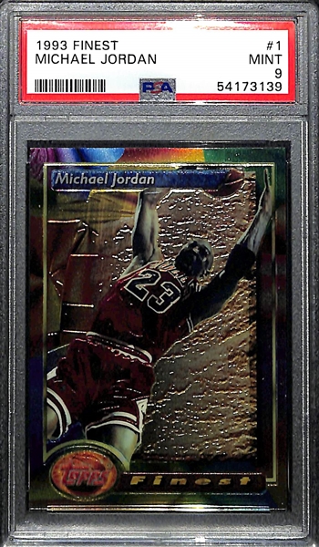 1993 Finest Michael Jordan #1 Graded PSA 9 Mint