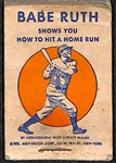 1933 Wheaties "Babe Ruth Shows You How to Hit a Home Run" Flip Book (Moviebook Corp.)