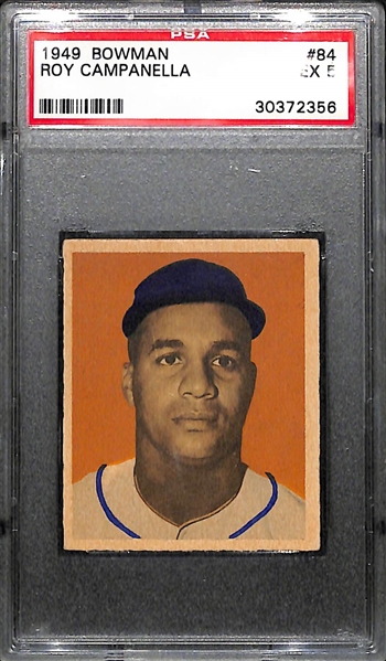 1949 Bowman Roy Campanella Rookie Card #84 Graded PSA 5 EX (Clean w. Great Color & Corners!)