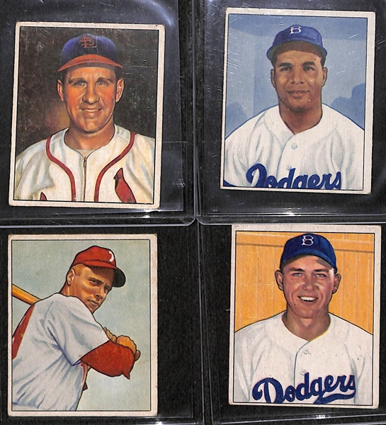 1950 Bowman Baseball Partial Set - 165 of 252 Cards