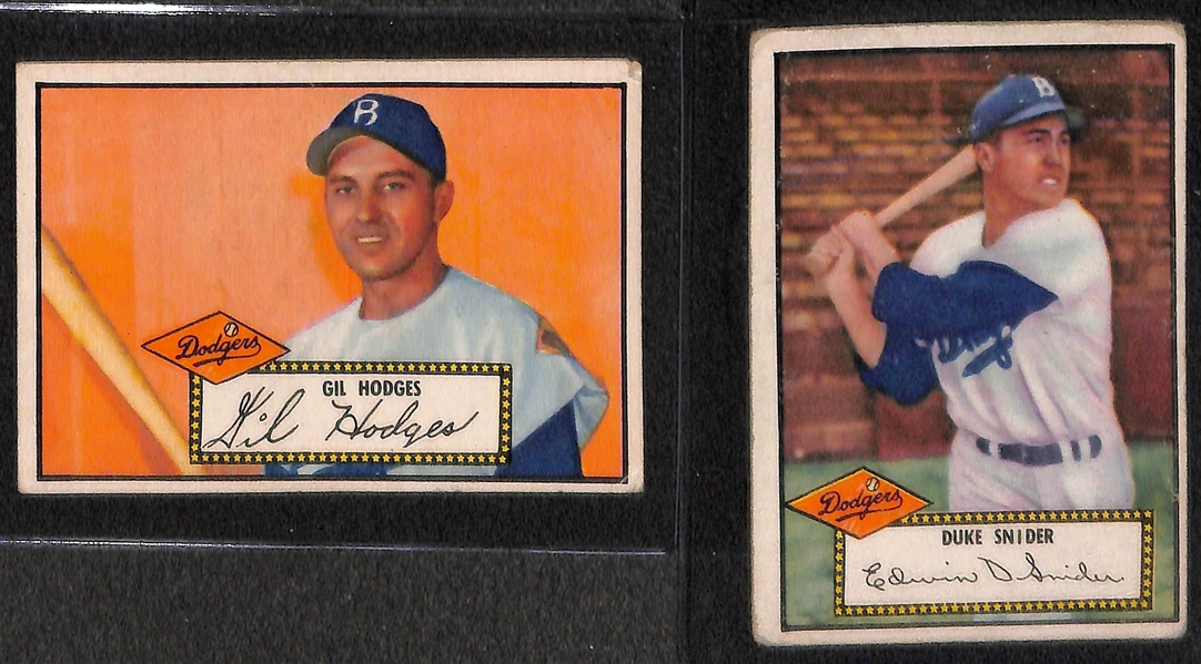  Lot of (117) of the First 130 - 1952 Topps Baseball Cards in the Set - Approx 1/4 of the Set - w. #11 Phil Rizzuto