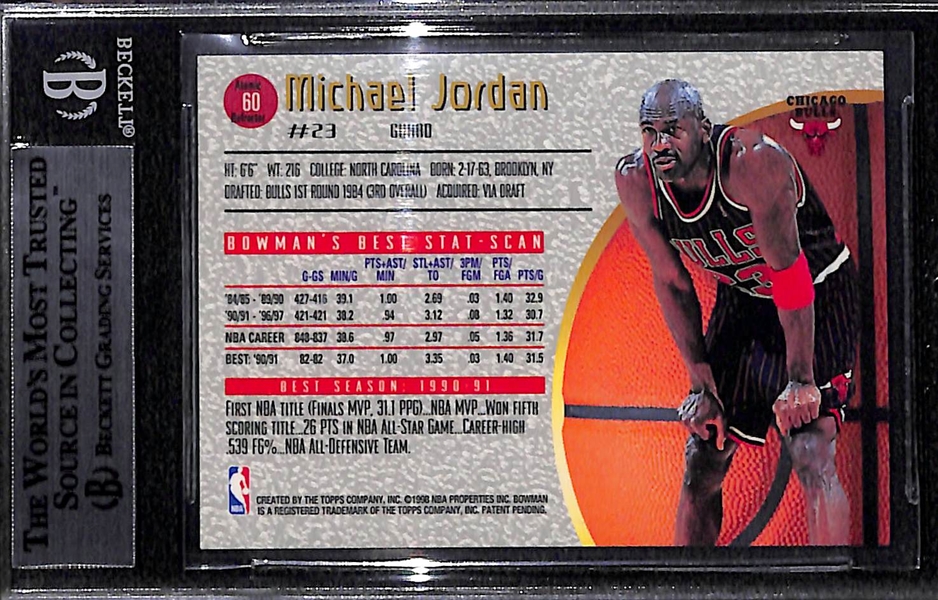 1997-98 Bowman's Best Michael Jordan Atomic Refractor Graded BGS 9 Mint