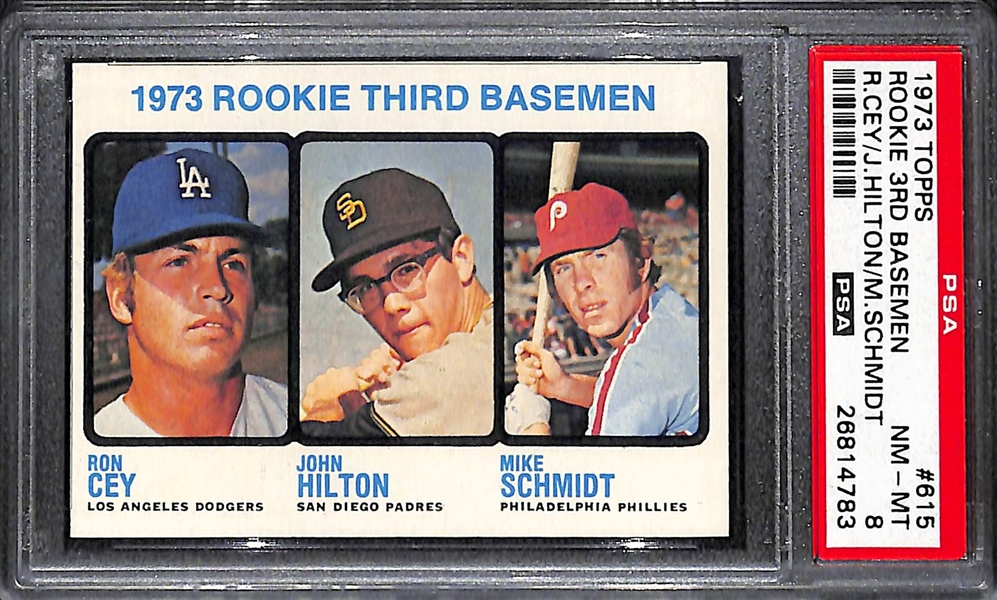 1973 Topps Mike Schmidt #615 Rookie Card Graded PSA 8 NM-MT