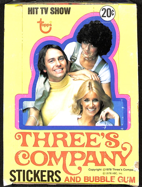 1978 Topps Three's Company Wax Box 