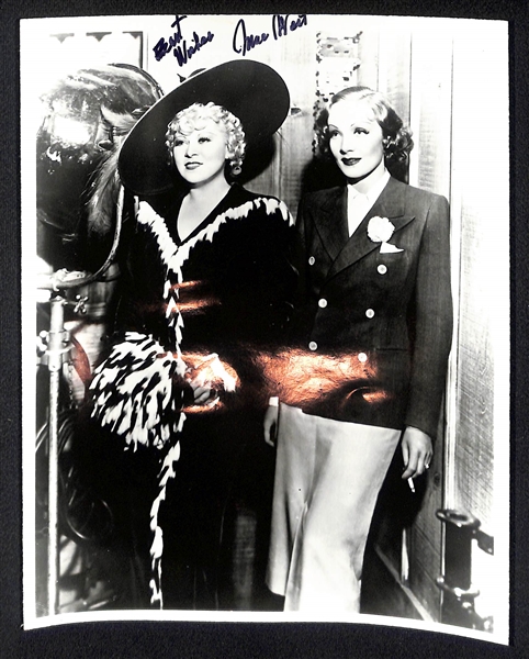 Lot of (8) Signed Entertainment Items w. Rita Hayworth Cut Autograph, Mae West Photo, Mae Clarke Photo,  (2 )Mario Lenza, + - JSA Auction Letter 