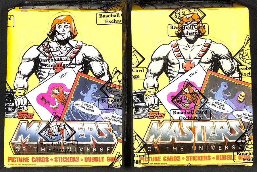 Lot of (2) 1984 Topps Masters of The Universe BBCE Sealed Wax Boxes
