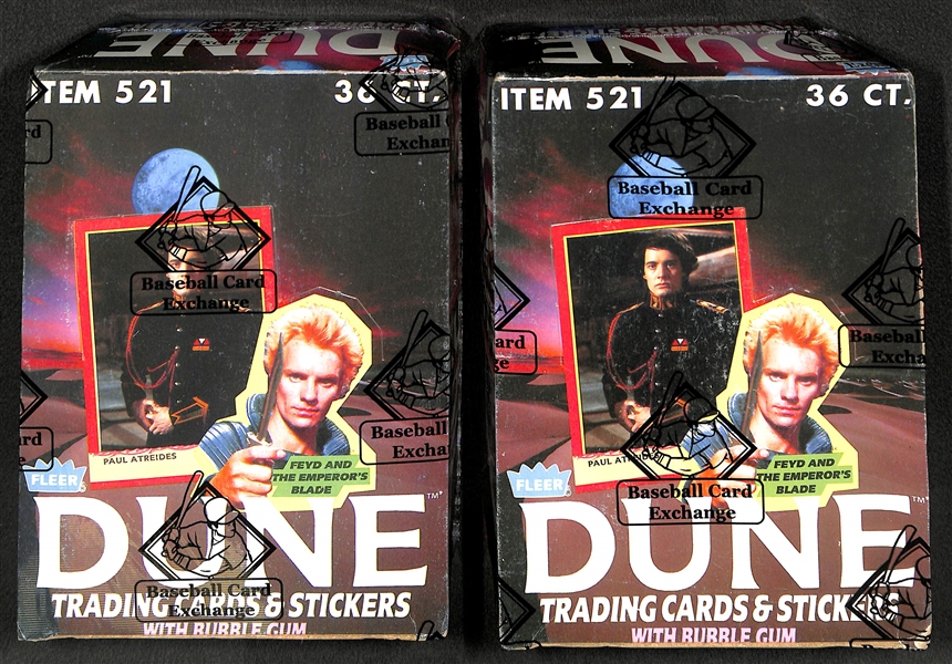 Lot of (2) 1984 Fleer Dune Movie BBCE Sealed Wax Boxes