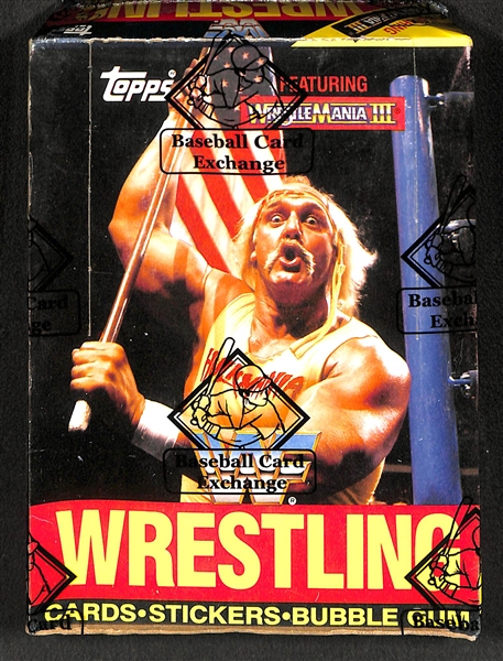 1987 Topps WWF Wrestling Wrestlemania 3 BBCE Sealed Wax Box