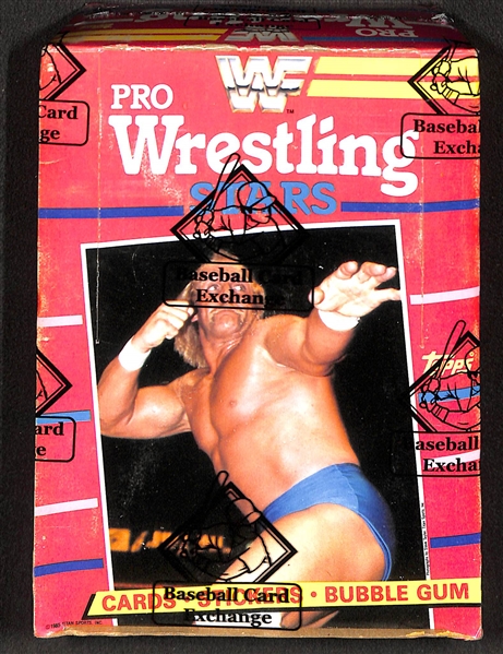 1985 Topps WWF Pro Wrestling Stars BBCE Sealed Wax Box (Hulk Hogan Rookie Year)