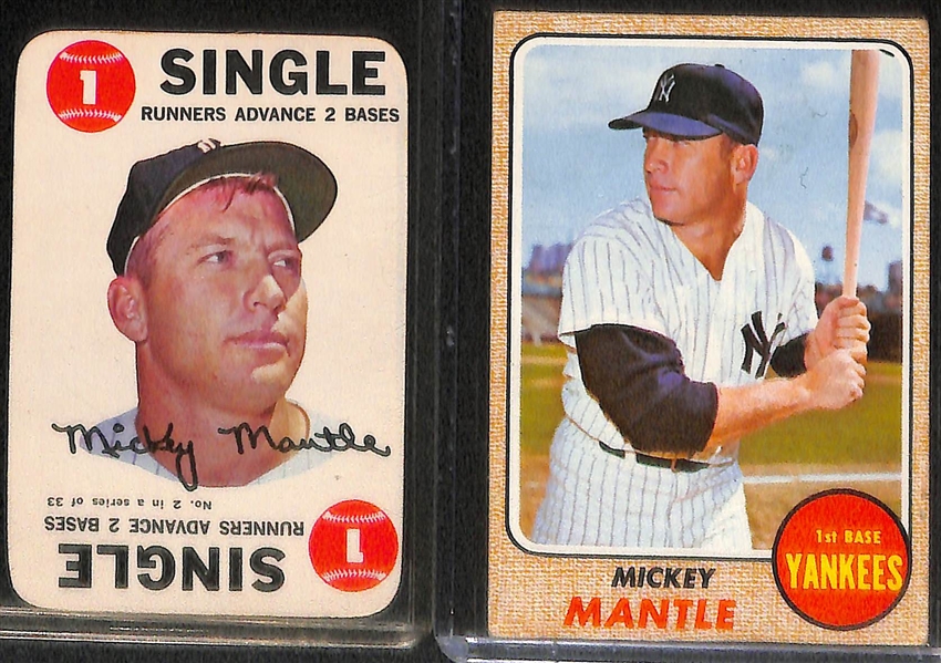 Lot of (4) Topps Mickey Mantle Cards Inc. Years 1961, 1966, 1968