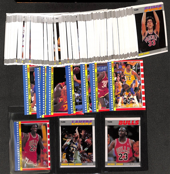 1987-88 Fleer Basketball Complete Set Inc. Stickers Michael Jordan!