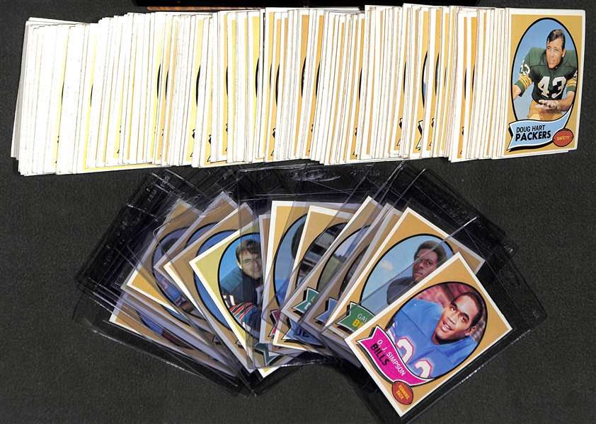 1970 Topps Football Complete Base Set Card #s 1-263 Featuring OJ Simpson Rookie