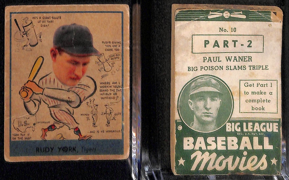 1934-1938 Goudey Baseball Lot w. Ferrell, Cuyler, Lombardi, Lopez, P. Waner, York, Weiland, B.Brown