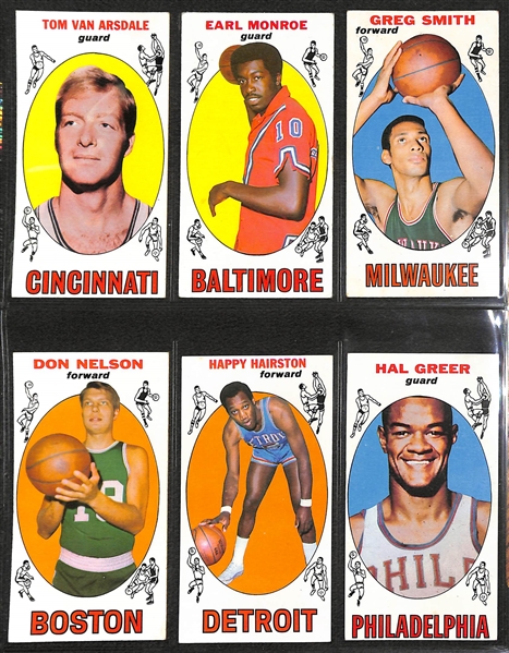 1969-70 Topps Basketball Near Complete Set - Missing Only 2 Cards - w. Wilt Chamberlain & Frazier RC