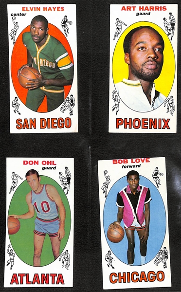1969-70 Topps Basketball Near Complete Set - Missing Only 3 Cards - w. Wilt Chamberlain & Frazier RC