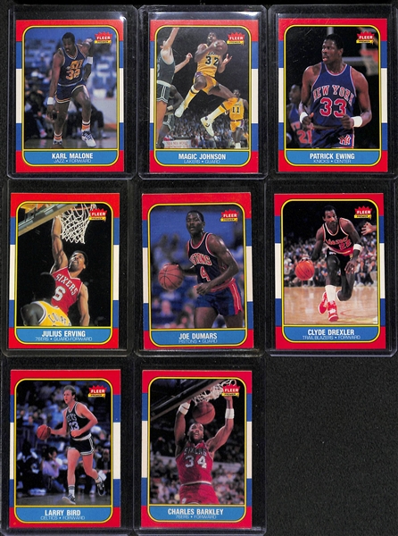 1986 Fleer Basketball Near Complete Set 131/132 (Missing Jordan)