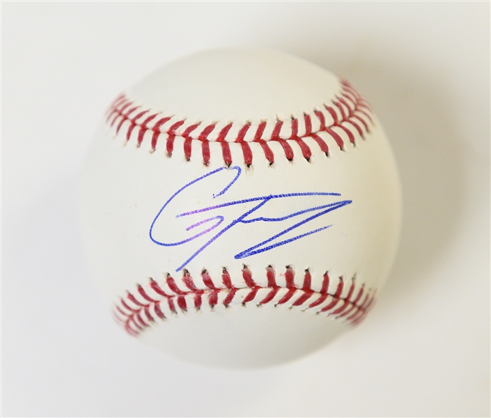 Glyber Torres Autographed Baseball w/ JSA Certification 