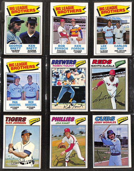 1977 Topps Baseball Complete Set of 660 cards Inc. Dawson, Sutter and Murphy Rookie Cards