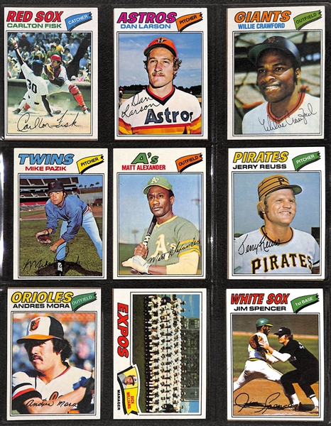 1977 Topps Baseball Complete Set of 660 cards Inc. Dawson, Sutter and Murphy Rookie Cards