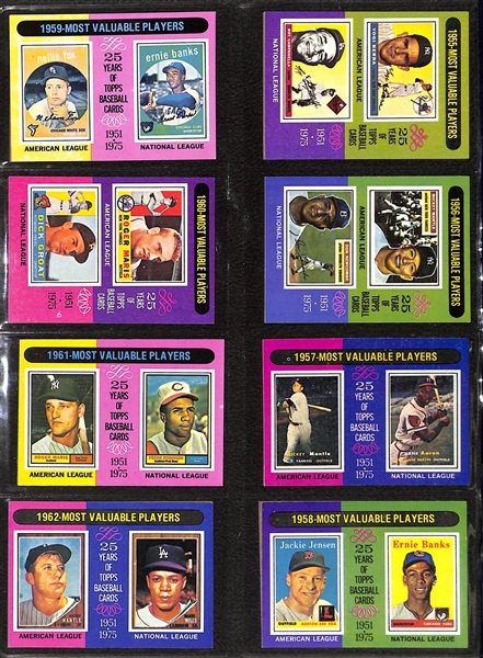 1975 Topps Baseball Complete set of 660 Cards Featuring George Brett Rookie PSA 7
