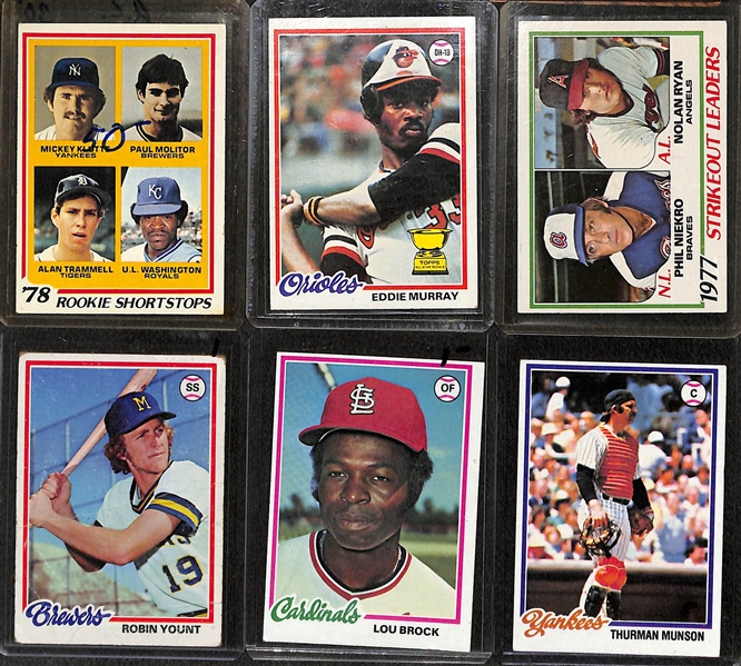 1978 Topps Baseball Complete Set Featuring Paul Molitor and Eddie Murray Rookies