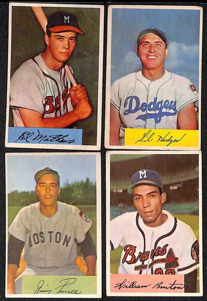 1954 Bowman Baseball Partial Set - 125 of 224 Cards