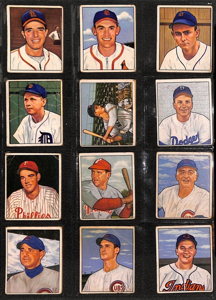 Lot of (23) 1949 & (67) 1950 Bowman Baseball Cards