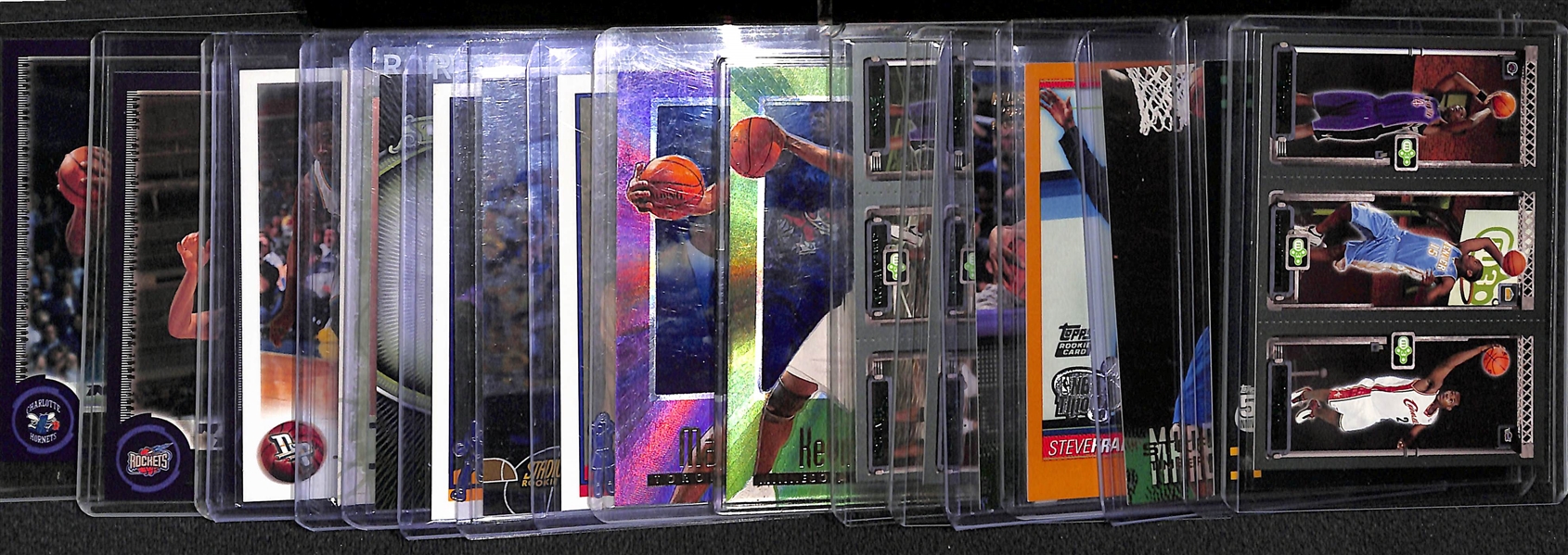 Lot of (18) Early 2000s Basketball Stars Featuring Lebron James and Kevin Durant Rookie Cards