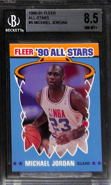 Lot of (4) Early 1990s Graded Michael Jordan Cards