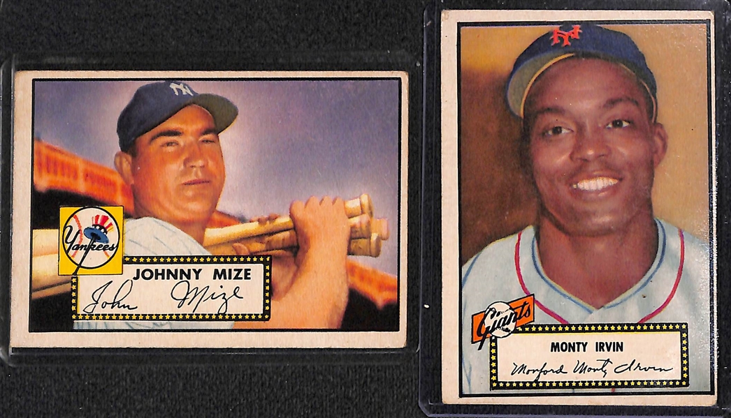 Lot of (102) Different 1952 Topps Cards, #s Range From 3-243 w. Johnny Mize