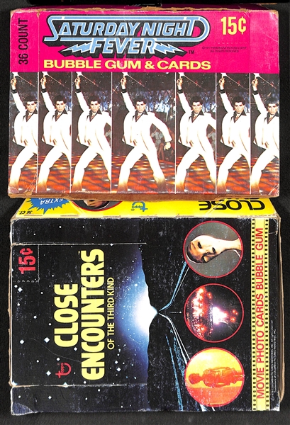 1977 Donruss Saturday Night Fever and 1978 Topps Close Encounters of the Third Kind Wax Boxes