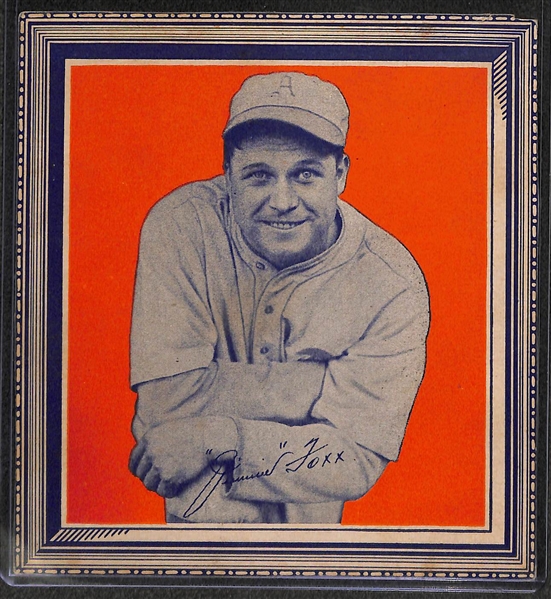  Lot of (2) 1936 Wheaties Panel Back Cards - Jimmie Foxx & Jimmy Wilson