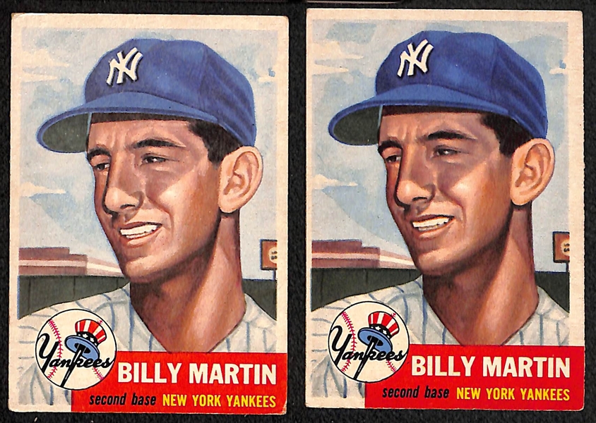 Lot of Different (105) 1953 Topps Baseball Cards w. Yogi Berra