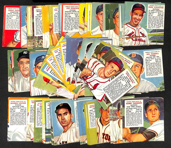 Lot of (110) 1953 Red Man Tobacco Cards Without Tabs w. Stan Musial x3
