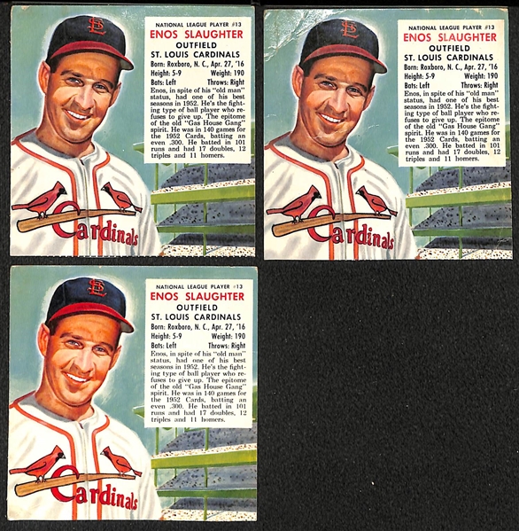 Lot of (110) 1953 Red Man Tobacco Cards Without Tabs w. Stan Musial x4