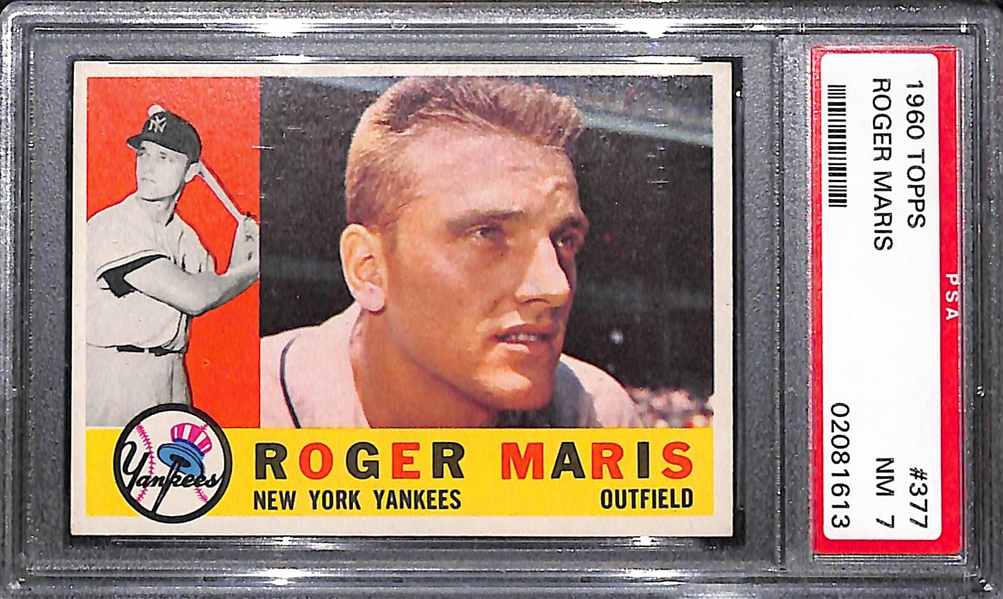 1960 Topps Roger Maris # 377 Graded PSA 7