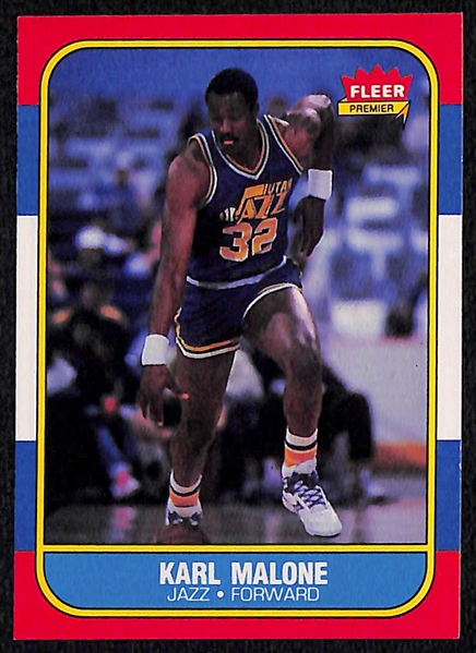 (5) 1980s NBA Rookies Featuring Karl Malone, Scottie Pippen, David Robinson